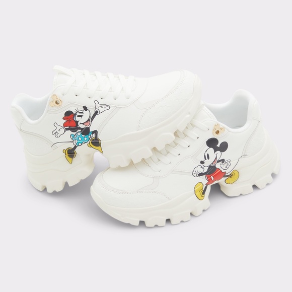 Disney x Aldo Mickey Minnie Jogger Sneaker Disney 100 Multi Sizes NIB - Picture 2 of 8